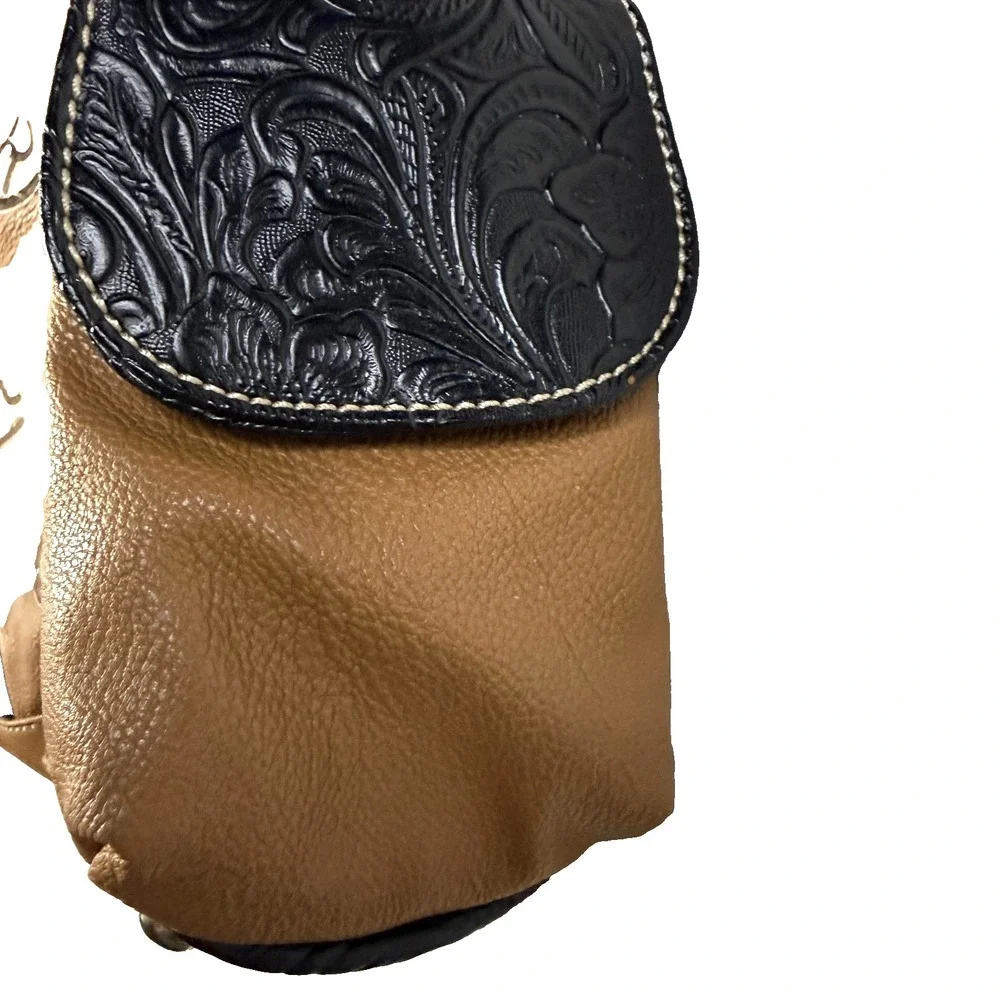 P&G Collection Western Embroidered Shoulder Handbag Womens Tooled Y2K Cowboycore